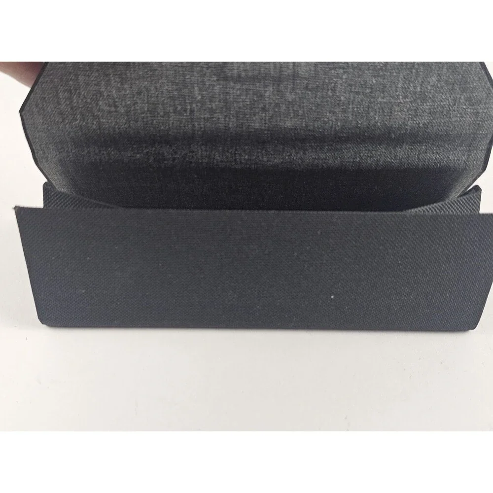 Kirkland Signature Black Triangle Eyeglass Glasses Magnetic Fabric Case